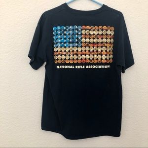 Men’s Shotgun Shell U.S. Flag NRA Short Sleeve T-Shirt Buck Wear